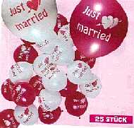 Just married Luftballons